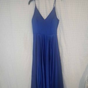 Blue Floor Length Dress